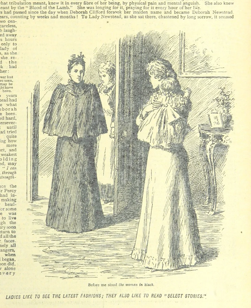 An illustration from Thrilling Life Stories for the Masses, 1892, leaf 69
