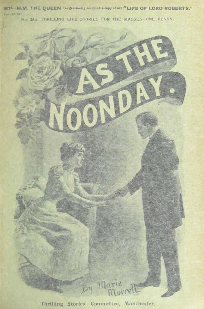 An illustration from Thrilling Life Stories for the Masses, 1892, leaf 107
