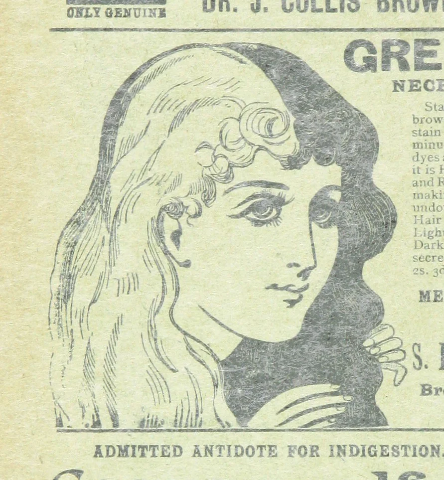 An illustration from Thrilling Life Stories for the Masses, 1892, leaf 108