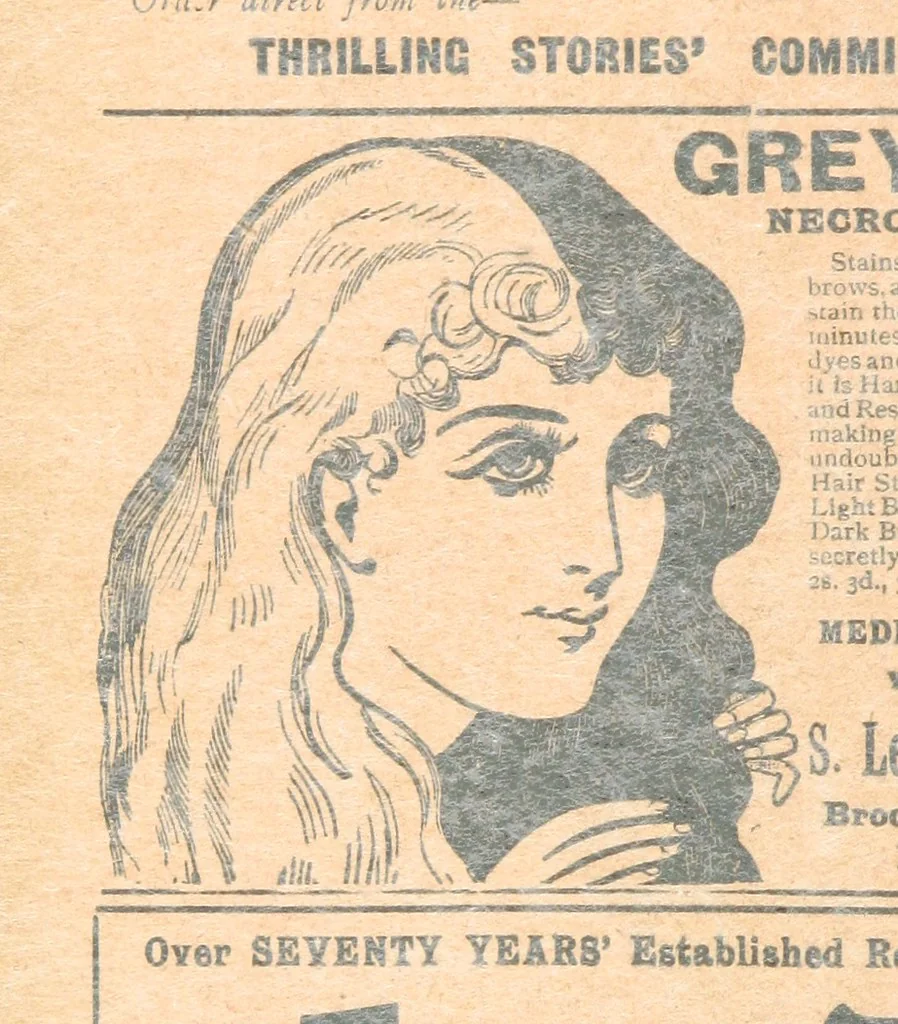 An illustration from Thrilling Life Stories for the Masses, 1892, leaf 128