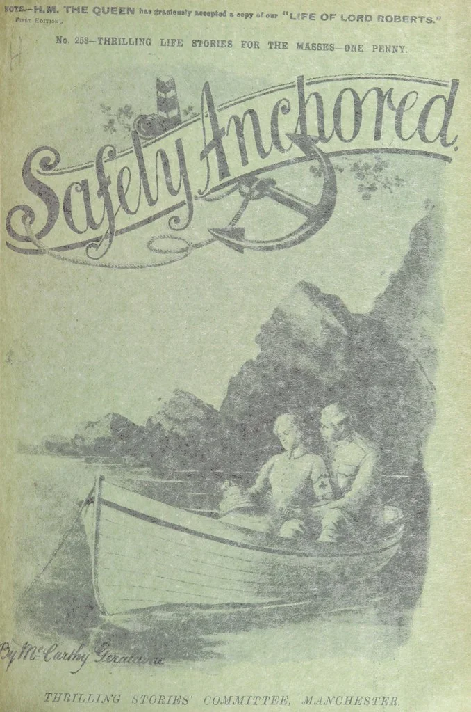 An illustration from Thrilling Life Stories for the Masses, 1892, leaf 147