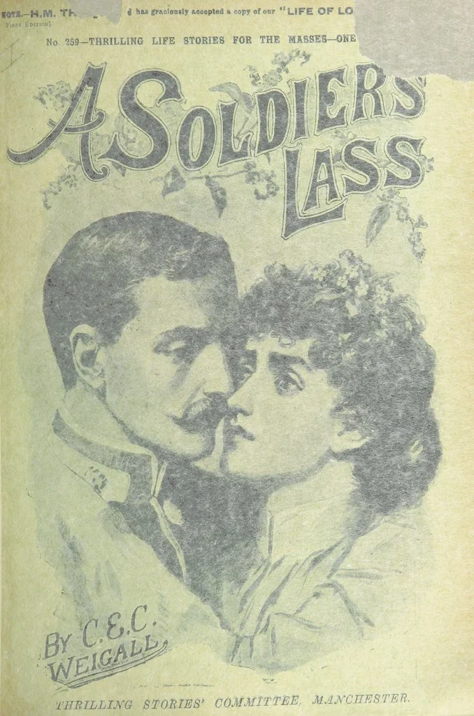 An illustration from Thrilling Life Stories for the Masses, 1892, leaf 167