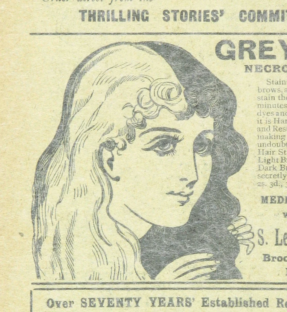 An illustration from Thrilling Life Stories for the Masses, 1892, leaf 168