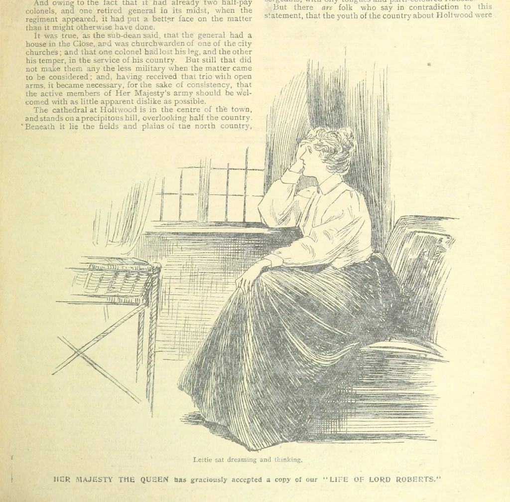 An illustration from Thrilling Life Stories for the Masses, 1892, leaf 169