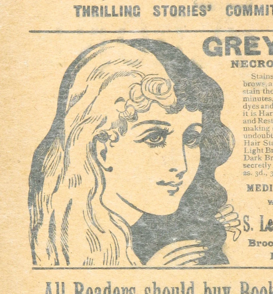 An illustration from Thrilling Life Stories for the Masses, 1892, leaf 188