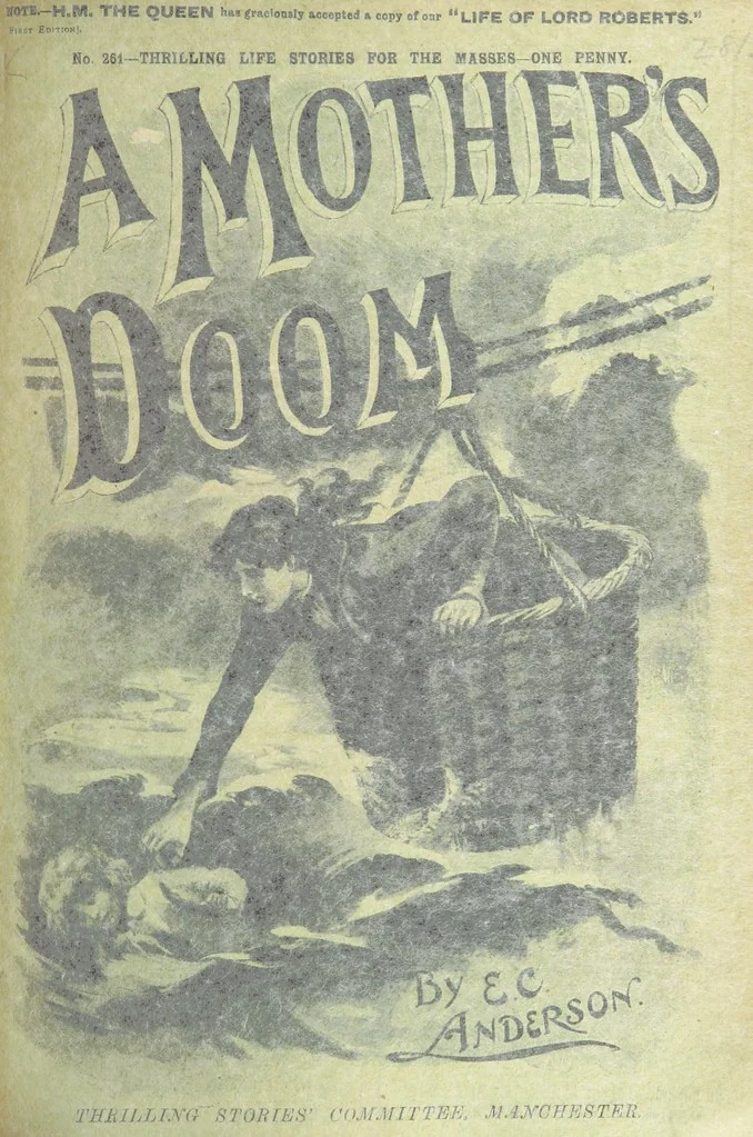 An illustration from Thrilling Life Stories for the Masses, 1892, leaf 207