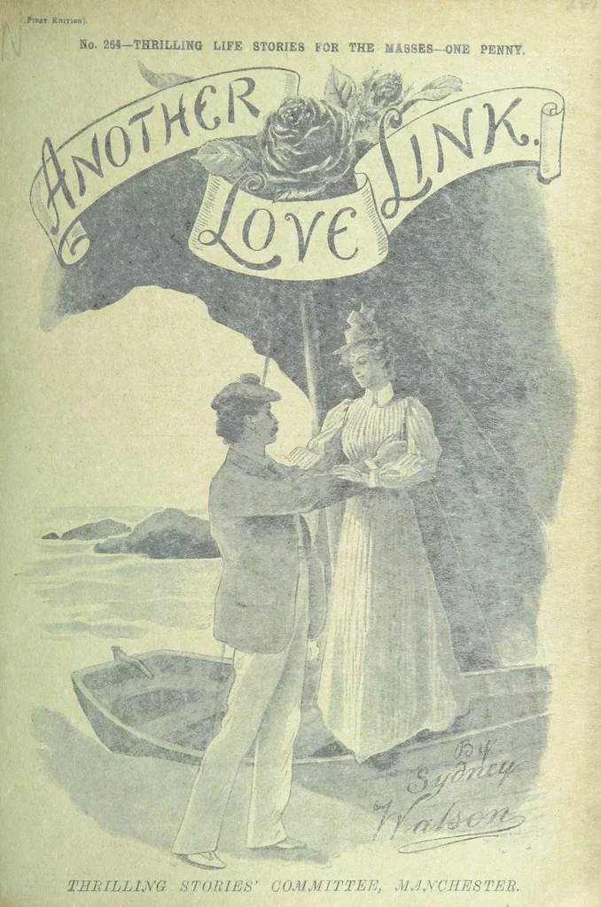 An illustration from Thrilling Life Stories for the Masses, 1892, leaf 267