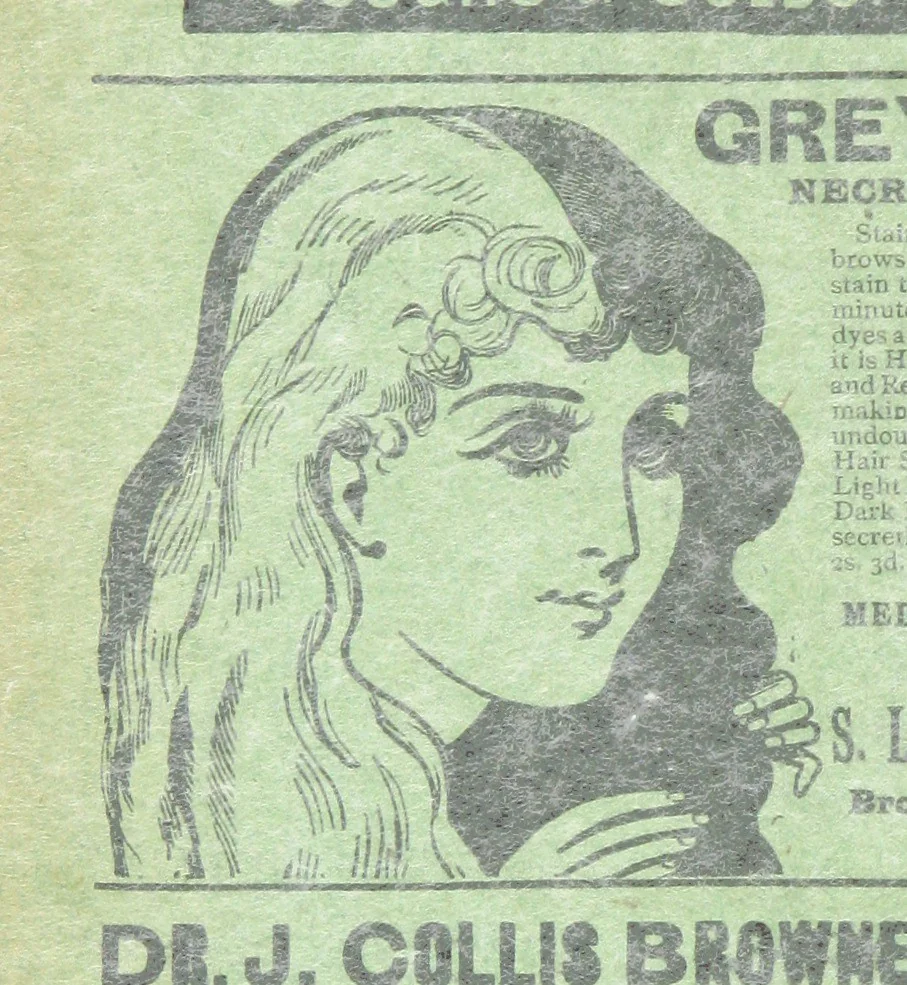 An illustration from Thrilling Life Stories for the Masses, 1892, leaf 28