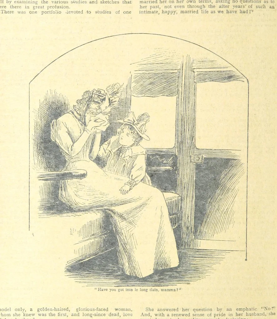An illustration from Thrilling Life Stories for the Masses, 1892, leaf 302