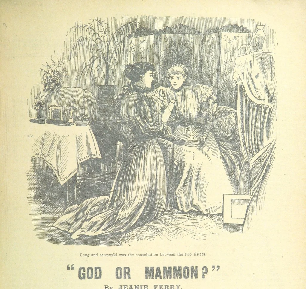 An illustration from Thrilling Life Stories for the Masses, 1892, leaf 329