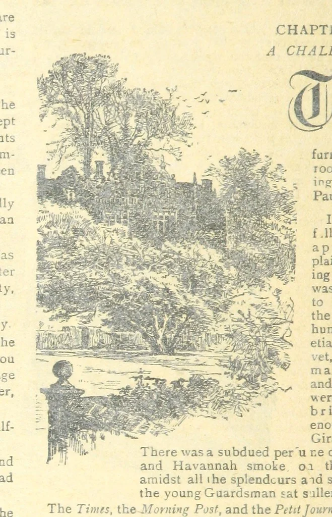 An illustration from Thrilling Life Stories for the Masses, 1892, leaf 358
