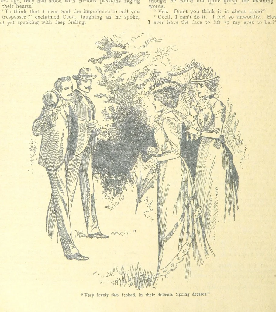 An illustration from Thrilling Life Stories for the Masses, 1892, leaf 382