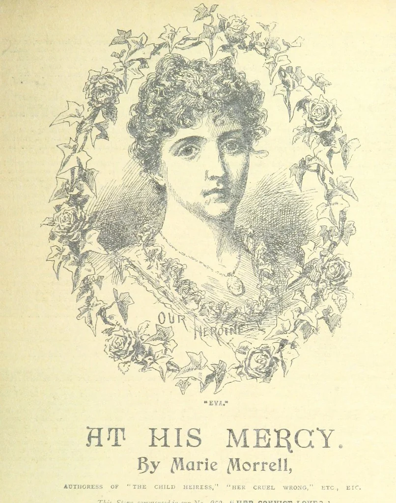 An illustration from Thrilling Life Stories for the Masses, 1892, leaf 69