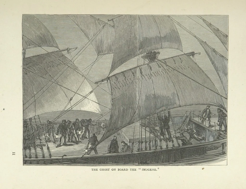 An illustration from The Log of the Fortuna: a cruise in Chinese Waters. Containing tales of adventure in foreign climes, by sea and by shore. [With illustrations, 1870, leaf 109