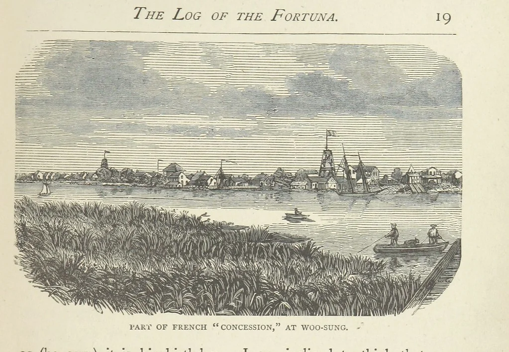 An illustration from The Log of the Fortuna: a cruise in Chinese Waters. Containing tales of adventure in foreign climes, by sea and by shore. [With illustrations, 1870, leaf 31