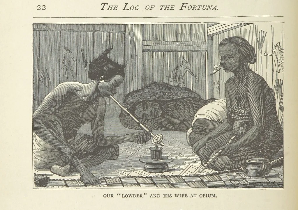 An illustration from The Log of the Fortuna: a cruise in Chinese Waters. Containing tales of adventure in foreign climes, by sea and by shore. [With illustrations, 1870, leaf 34
