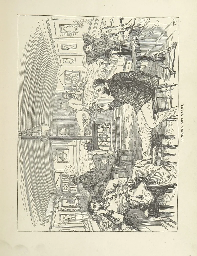 An illustration from The Log of the Fortuna: a cruise in Chinese Waters. Containing tales of adventure in foreign climes, by sea and by shore. [With illustrations, 1870, leaf 39