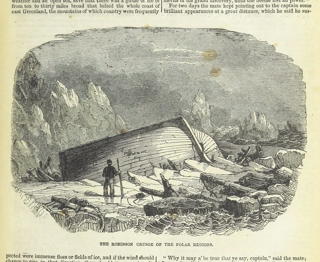 An illustration from Tales of Shipwrecks and Adventures at Sea: ... with celebrated voyages, amusing tales ... and ... anecdotes. Illustrated with ... engravings ... Edited by J. L. No. 1-59, 1846, leaf 113