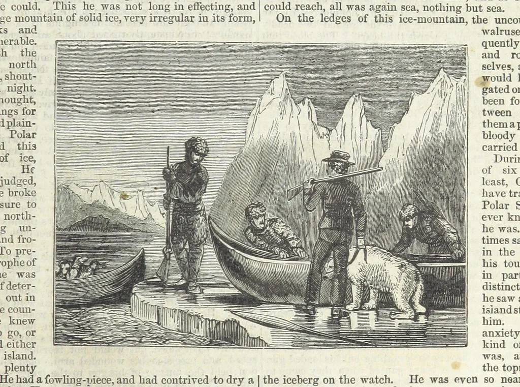 An illustration from Tales of Shipwrecks and Adventures at Sea: ... with celebrated voyages, amusing tales ... and ... anecdotes. Illustrated with ... engravings ... Edited by J. L. No. 1-59, 1846, leaf 117