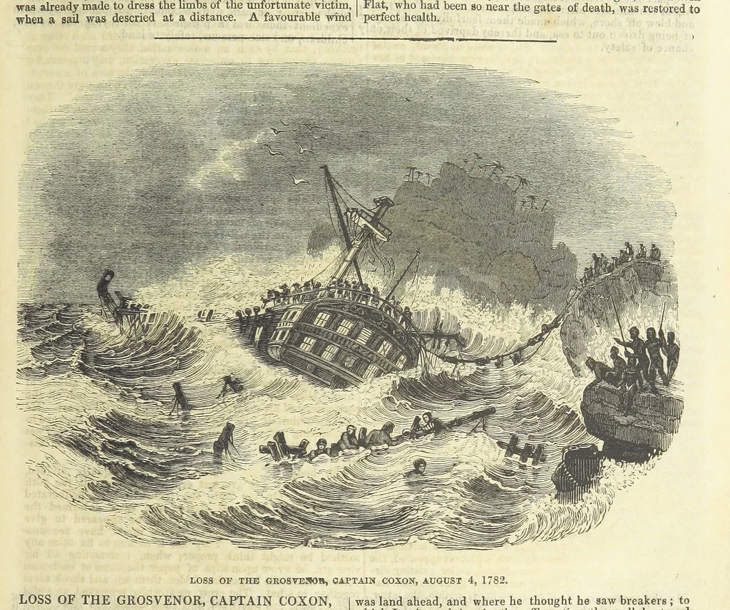 An illustration from Tales of Shipwrecks and Adventures at Sea: ... with celebrated voyages, amusing tales ... and ... anecdotes. Illustrated with ... engravings ... Edited by J. L. No. 1-59, 1846, leaf 129