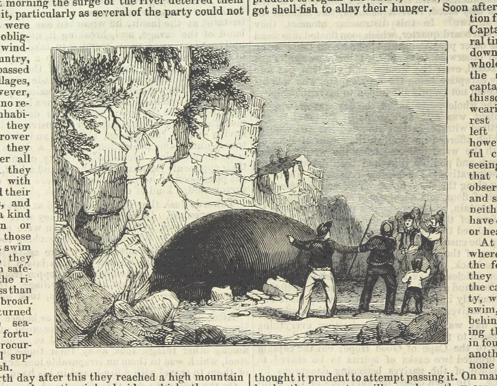 An illustration from Tales of Shipwrecks and Adventures at Sea: ... with celebrated voyages, amusing tales ... and ... anecdotes. Illustrated with ... engravings ... Edited by J. L. No. 1-59, 1846, leaf 132