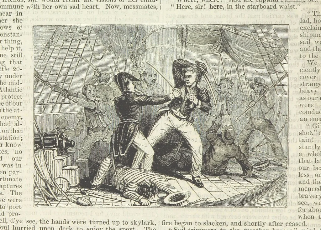 An illustration from Tales of Shipwrecks and Adventures at Sea: ... with celebrated voyages, amusing tales ... and ... anecdotes. Illustrated with ... engravings ... Edited by J. L. No. 1-59, 1846, leaf 252