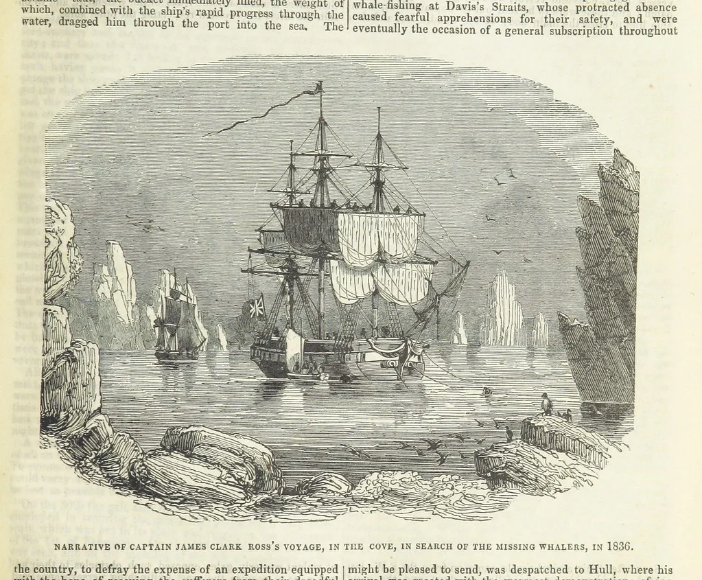 An illustration from Tales of Shipwrecks and Adventures at Sea: ... with celebrated voyages, amusing tales ... and ... anecdotes. Illustrated with ... engravings ... Edited by J. L. No. 1-59, 1846, leaf 257