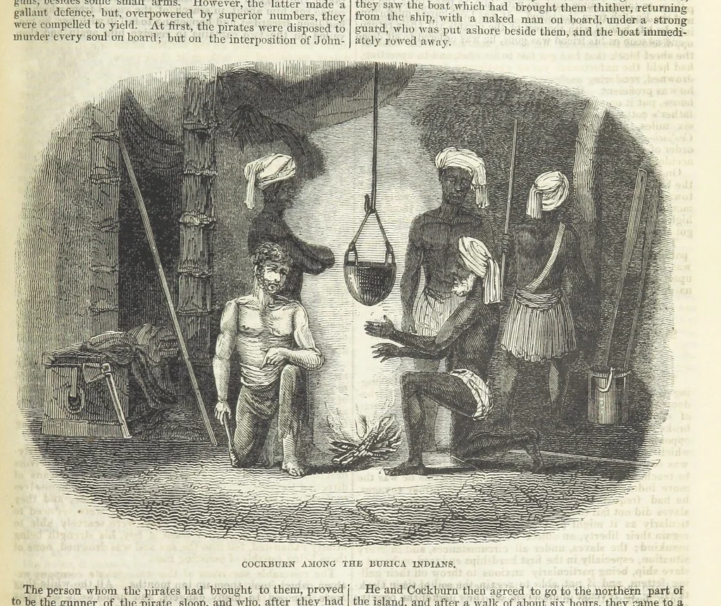 An illustration from Tales of Shipwrecks and Adventures at Sea: ... with celebrated voyages, amusing tales ... and ... anecdotes. Illustrated with ... engravings ... Edited by J. L. No. 1-59, 1846, leaf 321