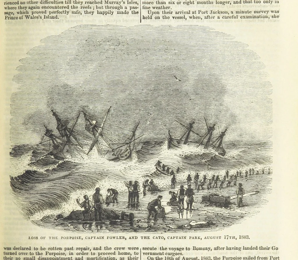 An illustration from Tales of Shipwrecks and Adventures at Sea: ... with celebrated voyages, amusing tales ... and ... anecdotes. Illustrated with ... engravings ... Edited by J. L. No. 1-59, 1846, leaf 369