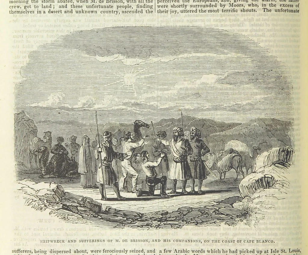 An illustration from Tales of Shipwrecks and Adventures at Sea: ... with celebrated voyages, amusing tales ... and ... anecdotes. Illustrated with ... engravings ... Edited by J. L. No. 1-59, 1846, leaf 408