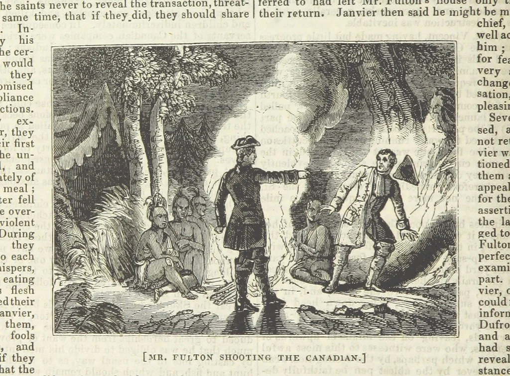 An illustration from Tales of Shipwrecks and Adventures at Sea: ... with celebrated voyages, amusing tales ... and ... anecdotes. Illustrated with ... engravings ... Edited by J. L. No. 1-59, 1846, leaf 428