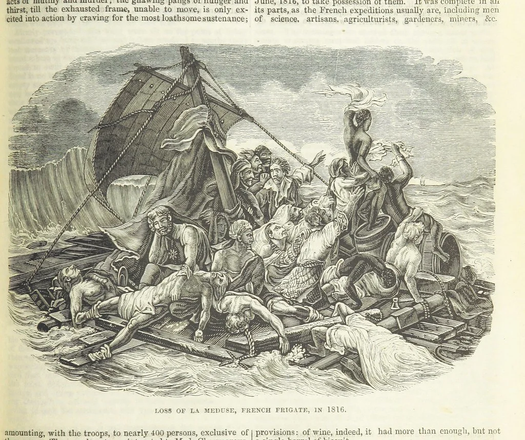 An illustration from Tales of Shipwrecks and Adventures at Sea: ... with celebrated voyages, amusing tales ... and ... anecdotes. Illustrated with ... engravings ... Edited by J. L. No. 1-59, 1846, leaf 433