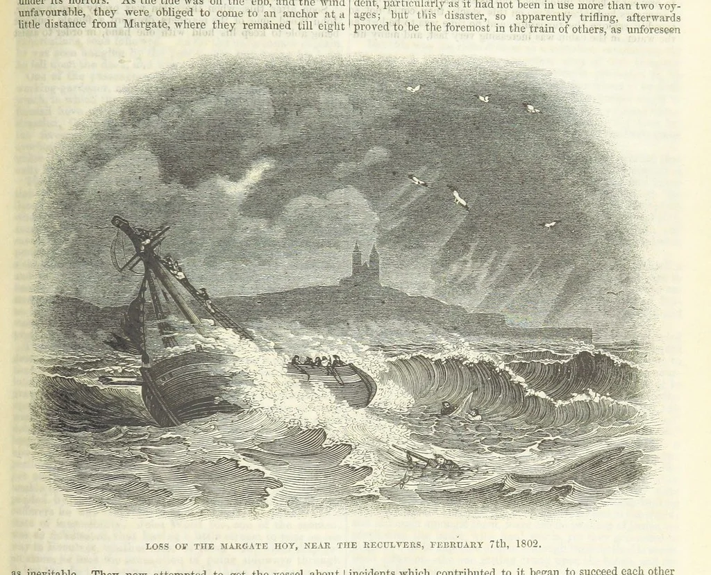 An illustration from Tales of Shipwrecks and Adventures at Sea: ... with celebrated voyages, amusing tales ... and ... anecdotes. Illustrated with ... engravings ... Edited by J. L. No. 1-59, 1846, leaf 513