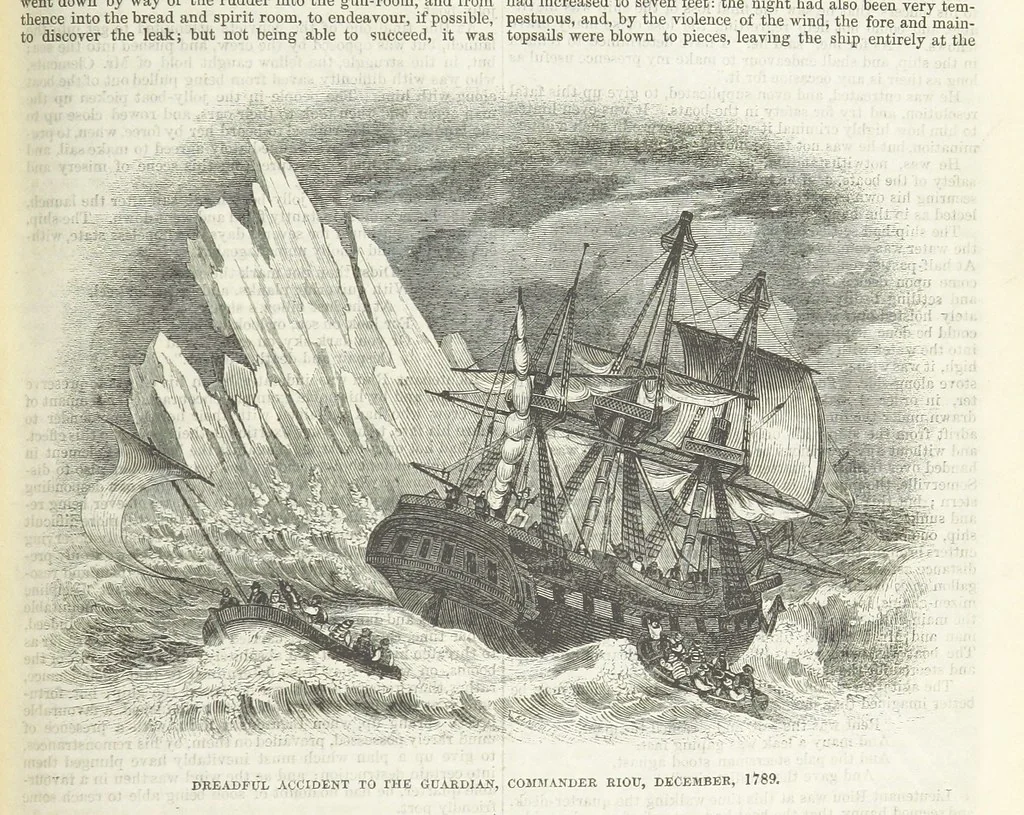 An illustration from Tales of Shipwrecks and Adventures at Sea: ... with celebrated voyages, amusing tales ... and ... anecdotes. Illustrated with ... engravings ... Edited by J. L. No. 1-59, 1846, leaf 521