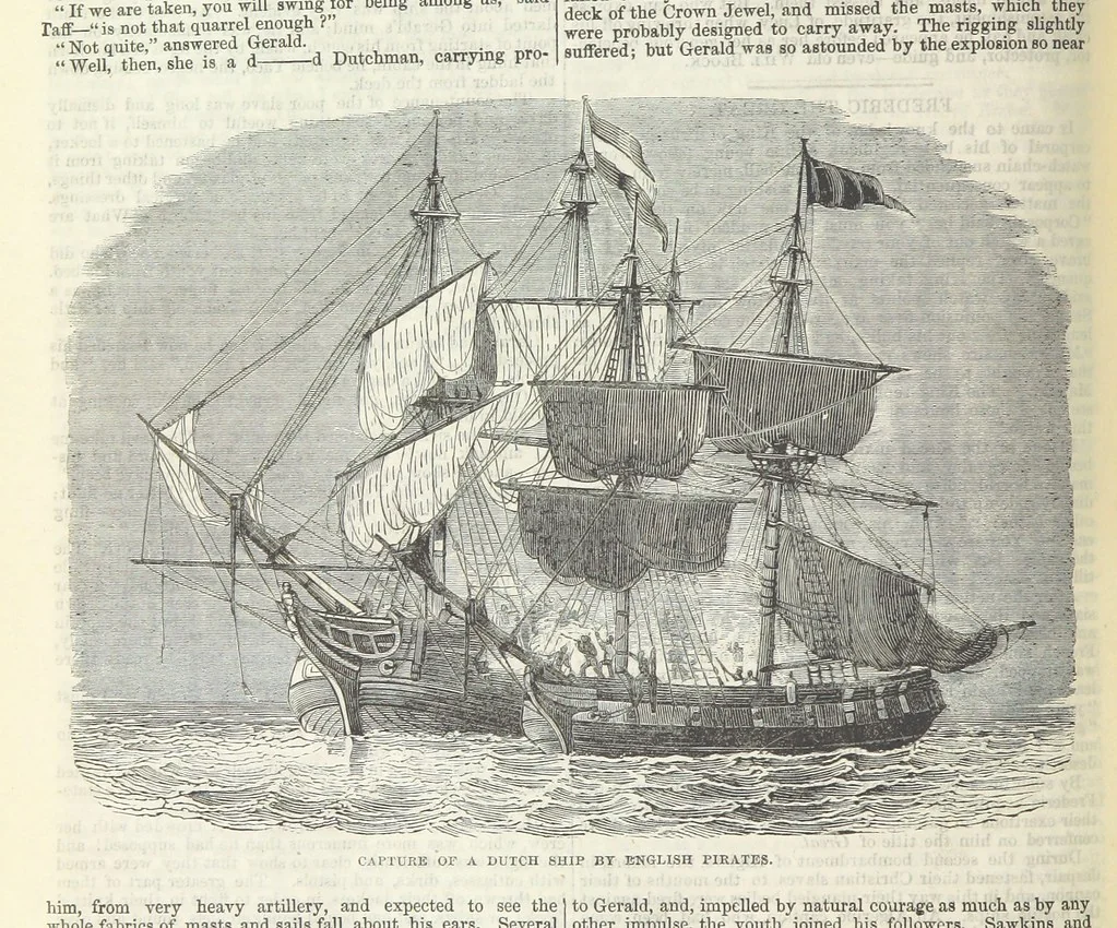 An illustration from Tales of Shipwrecks and Adventures at Sea: ... with celebrated voyages, amusing tales ... and ... anecdotes. Illustrated with ... engravings ... Edited by J. L. No. 1-59, 1846, leaf 536