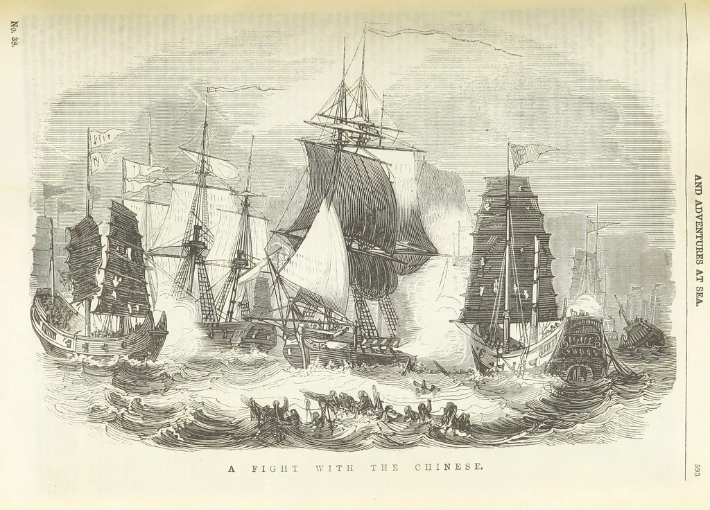 An illustration from Tales of Shipwrecks and Adventures at Sea: ... with celebrated voyages, amusing tales ... and ... anecdotes. Illustrated with ... engravings ... Edited by J. L. No. 1-59, 1846, leaf 609