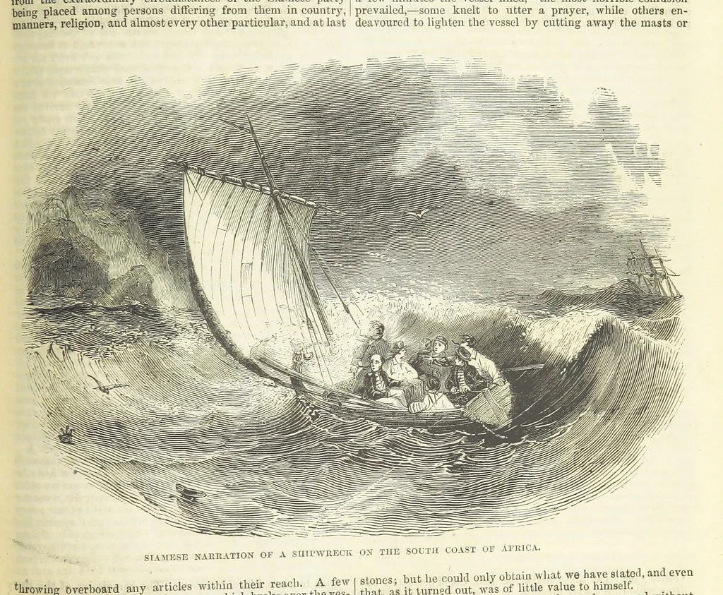 An illustration from Tales of Shipwrecks and Adventures at Sea: ... with celebrated voyages, amusing tales ... and ... anecdotes. Illustrated with ... engravings ... Edited by J. L. No. 1-59, 1846, leaf 641