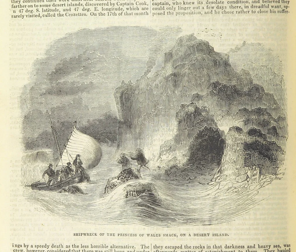 An illustration from Tales of Shipwrecks and Adventures at Sea: ... with celebrated voyages, amusing tales ... and ... anecdotes. Illustrated with ... engravings ... Edited by J. L. No. 1-59, 1846, leaf 648