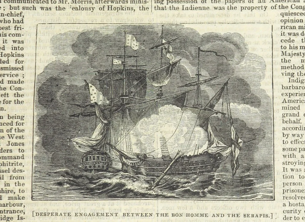 An illustration from Tales of Shipwrecks and Adventures at Sea: ... with celebrated voyages, amusing tales ... and ... anecdotes. Illustrated with ... engravings ... Edited by J. L. No. 1-59, 1846, leaf 685
