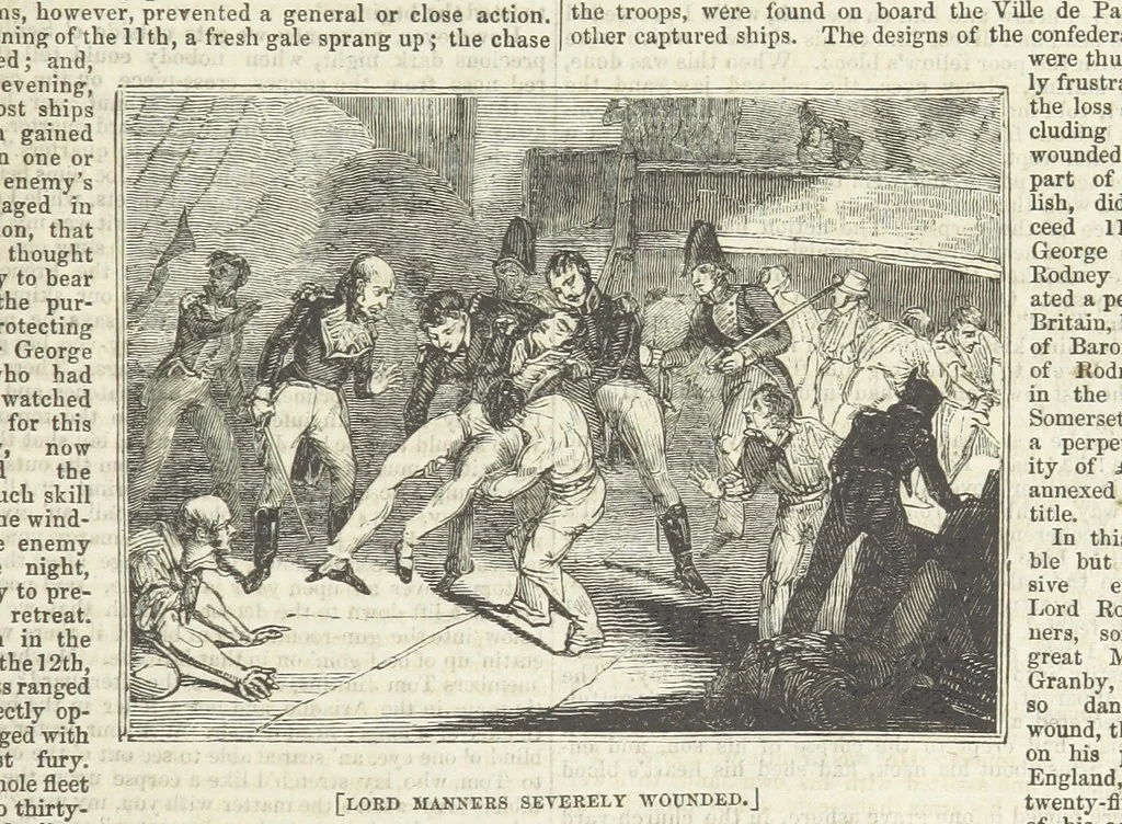 An illustration from Tales of Shipwrecks and Adventures at Sea: ... with celebrated voyages, amusing tales ... and ... anecdotes. Illustrated with ... engravings ... Edited by J. L. No. 1-59, 1846, leaf 749