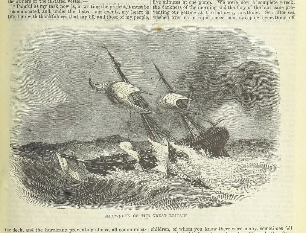 An illustration from Tales of Shipwrecks and Adventures at Sea: ... with celebrated voyages, amusing tales ... and ... anecdotes. Illustrated with ... engravings ... Edited by J. L. No. 1-59, 1846, leaf 769