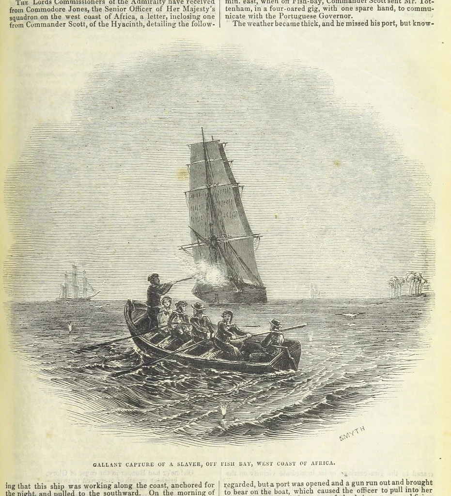 An illustration from Tales of Shipwrecks and Adventures at Sea: ... with celebrated voyages, amusing tales ... and ... anecdotes. Illustrated with ... engravings ... Edited by J. L. No. 1-59, 1846, leaf 785