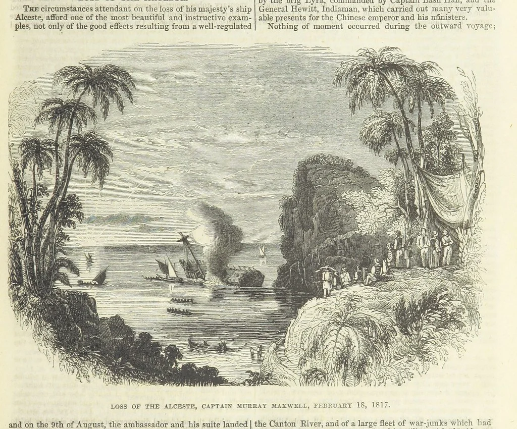 An illustration from Tales of Shipwrecks and Adventures at Sea: ... with celebrated voyages, amusing tales ... and ... anecdotes. Illustrated with ... engravings ... Edited by J. L. No. 1-59, 1846, leaf 81