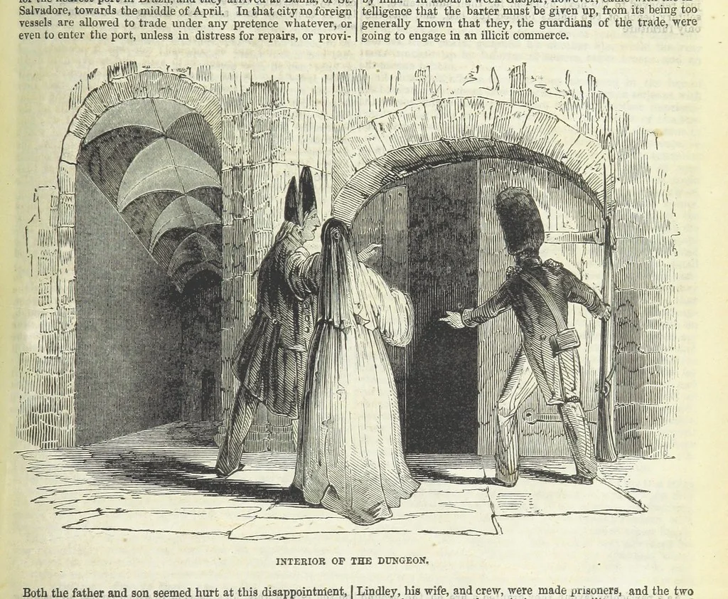 An illustration from Tales of Shipwrecks and Adventures at Sea: ... with celebrated voyages, amusing tales ... and ... anecdotes. Illustrated with ... engravings ... Edited by J. L. No. 1-59, 1846, leaf 817
