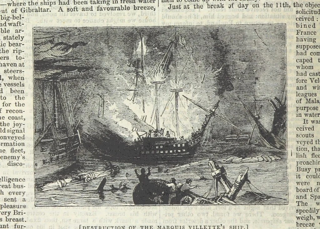 An illustration from Tales of Shipwrecks and Adventures at Sea: ... with celebrated voyages, amusing tales ... and ... anecdotes. Illustrated with ... engravings ... Edited by J. L. No. 1-59, 1846, leaf 824