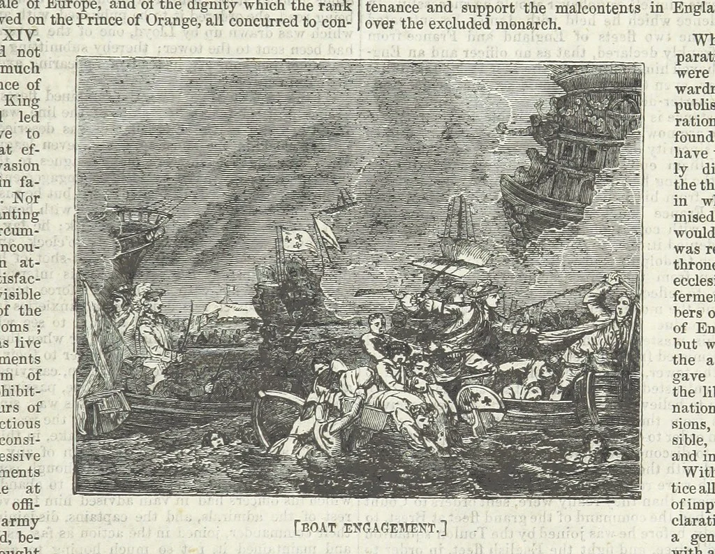 An illustration from Tales of Shipwrecks and Adventures at Sea: ... with celebrated voyages, amusing tales ... and ... anecdotes. Illustrated with ... engravings ... Edited by J. L. No. 1-59, 1846, leaf 841