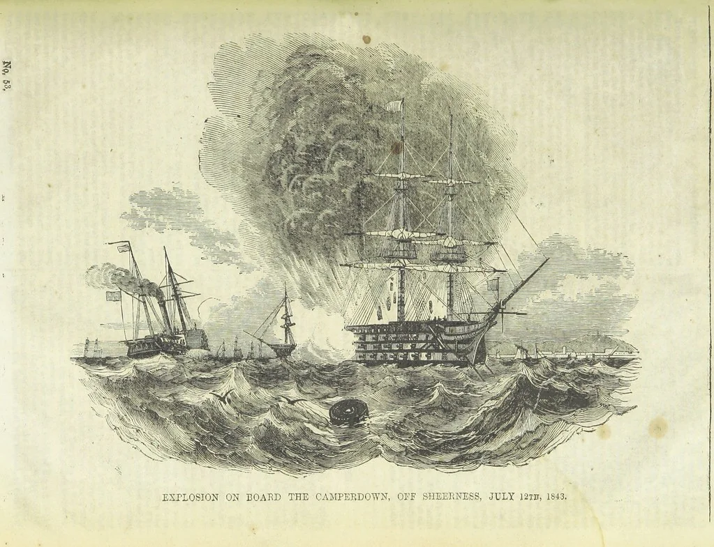 An illustration from Tales of Shipwrecks and Adventures at Sea: ... with celebrated voyages, amusing tales ... and ... anecdotes. Illustrated with ... engravings ... Edited by J. L. No. 1-59, 1846, leaf 849