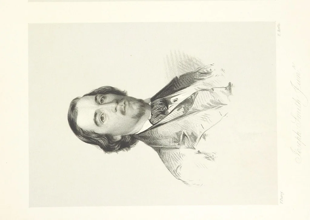 An illustration from Route from Liverpool to Great Salt Lake Valley illustrated ... from sketches ... by Frederick Piercy, and containing a map of the overland portion of the journey. Edited by J. Linforth. [With plates, including portraits, 1855, leaf 133