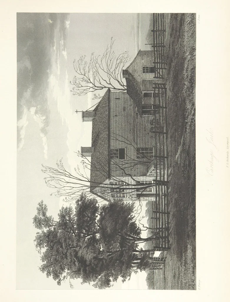 An illustration from Route from Liverpool to Great Salt Lake Valley illustrated ... from sketches ... by Frederick Piercy, and containing a map of the overland portion of the journey. Edited by J. Linforth. [With plates, including portraits, 1855, leaf 151