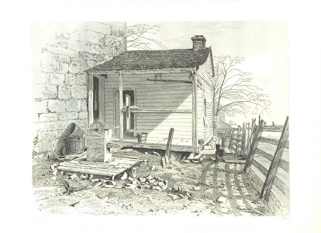 An illustration from Route from Liverpool to Great Salt Lake Valley illustrated ... from sketches ... by Frederick Piercy, and containing a map of the overland portion of the journey. Edited by J. Linforth. [With plates, including portraits, 1855, leaf 160